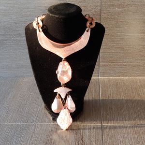 Dominique Denaive Rose Tea Necklace